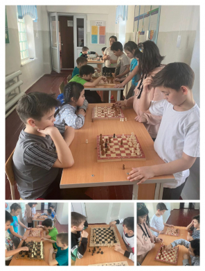 На весенних каникулах состоялся школьный турнир по шахматам.