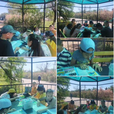 С учащимися 3-х классов были проведены учебные часы на природе.