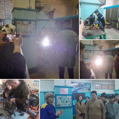 Учащиеся 9 класса школы 24.03.2023 вместе с руководителем посетили Балхашский технический колледж имени 