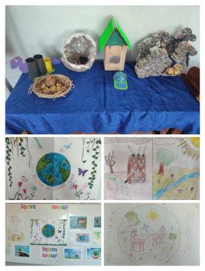 В рамках недели экологической грамотности с целью  формирования  экологического мировоззрения был проведён конкурс рисунков « Экология и мы».
