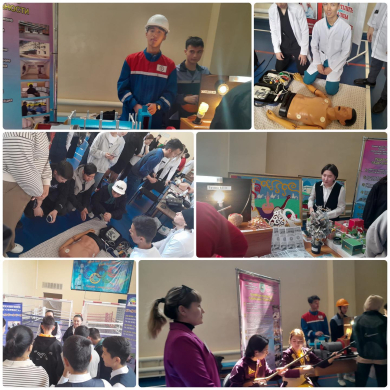 Учащиеся 8-9 классов согласно расписанию приняли участие в большой ярмарке, организованной колледжами нашего города 