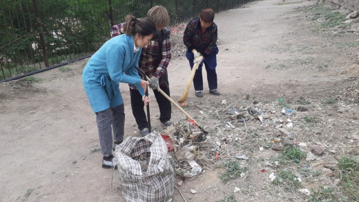 20.05.2023 жылы мектептің аумағын қоқыс пен бұтақтардан тазарту жүргізілді. 