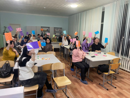 18 января в КГУ «ОШ № 10» состоялось очередное занятие в Центре педагогической поддержки родителей среди 0-4 классов.