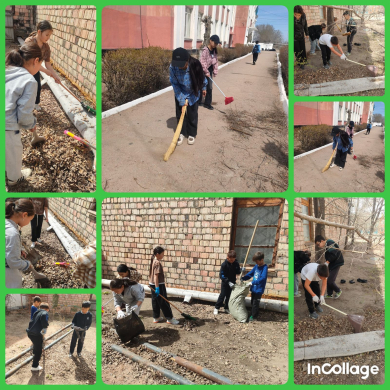 Субботник в нашей школе