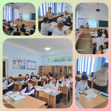 «Appearance and Character» тақырыбында  ашық сабақ өткізді.