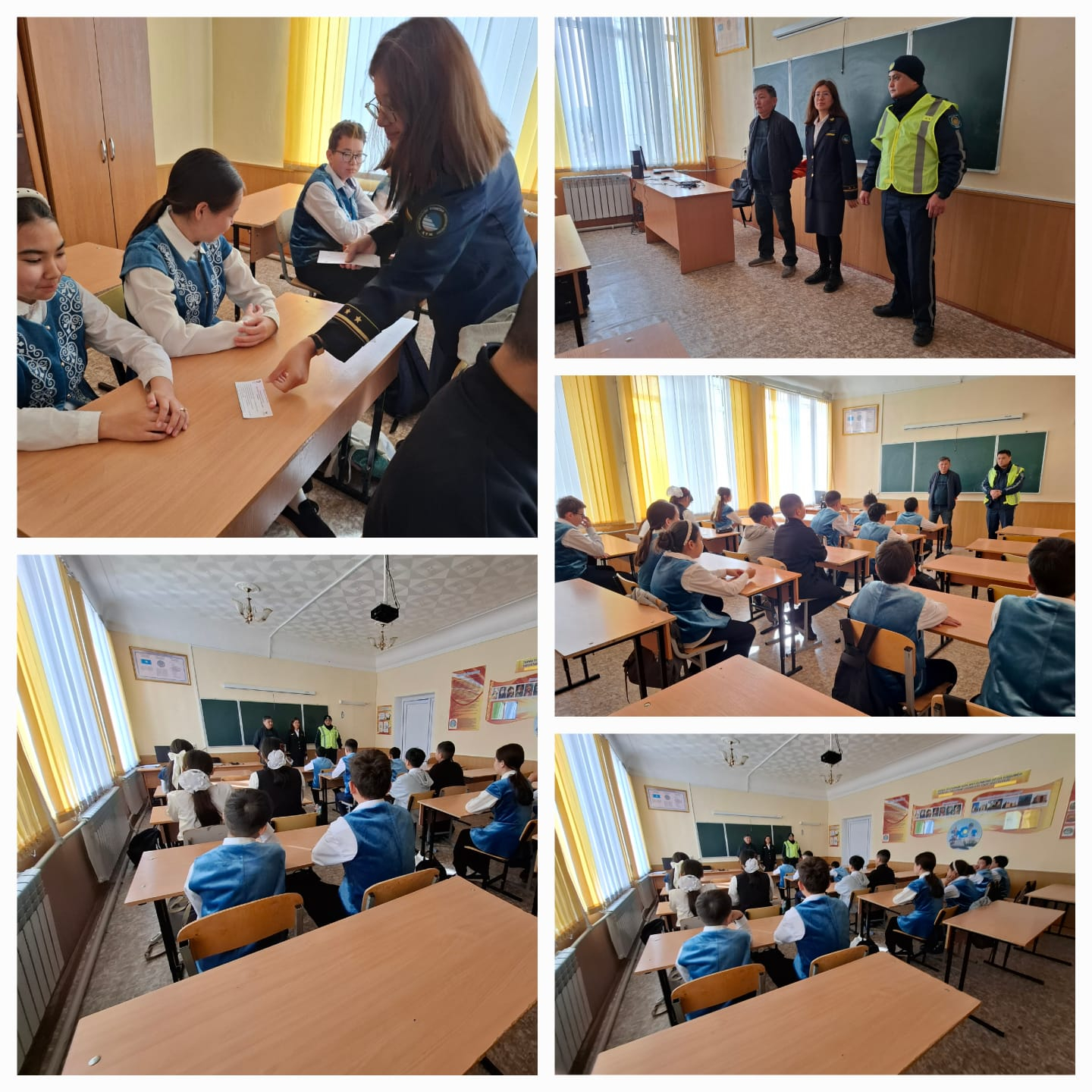 Оқушылардың қауіпсіздігін сақтау мақсатында 24.10.2025 ж. Балқаш станциясындағы АК бастығының орынбасары М.С. Турусуханов, Балқаш станциясы ЖПБ полиция старшинасы Б.Мейірбеков  мектеп  оқушыларымен түсіндіру-профилактикалық жұмыс жүргізілді.