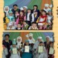 In order to promote values among the family 17 March between the 3 classes held a competition dedicated to the holiday 