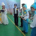 The competition Segiz kyrly birsyrly was conducted in the eve of Nauryz holiday under leadership of  Rakhimbaeva  K.O. and Shulenbaeva K.Zh., where boys of  4th grades. 