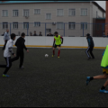 In the schoolyard amongpupils of 7-8 classeswas held a friendlyfootball match. 