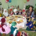 Celebration of holiday of spring is in a kindergarten «Baldurgan»
