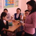 20.04.2016 was held a meeting of students in grades 9-11 with a psychologist grammar school Amirbekova KJ on the theme 