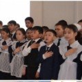 On the eve of Nauryz holiday in the school held a solemn meeting 