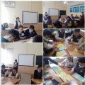 В СШ №24 накануне Дня независимости Республики Казахстан в 8а классе проведен классный час на тему: «Ұлы даланың жеті қыры».