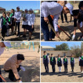 As part of the republican environmental hour in the courtyard of school  was planted 20 seedlings of pine trees...