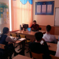    On November 28, 2019, a meeting with individual entrepreneur Mukashev Baurzhan was held at our school. 