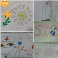С 05.04 по 13.04 в средней школе № 24 была организована выставка рисунков «Нет пути коронавирусу» среди  1-5 классов.