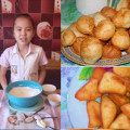 The main dish of the tea table is baursak ... Student 3 of the A class on the eve of May 1 - Friendship Day of the peoples of Kazakhstan, prepared bauyrsaks ...