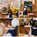 Among the fifth-graders, dictations were conducted according to the 