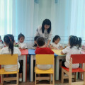 In order to introduce the preservation of national values inherited from the grandfather to the child,psychologist Kabyldina P. A. conducted a lesson 