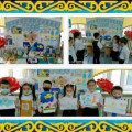 К 30 – летию независимости была организована выставка «Менің туған жерім – Қазақстан» среди классов предшкольной подготовки.
