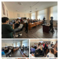 In order to plan their own activities, determine the level of their readiness for choosing a profession, 9th grade students visited the Balkhash College of Service, where they not only learned about the professions of this college, but also saw master cla