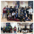 On the eve of the New Year, a holiday was organized by students of the 7th grade for middle school students.