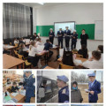 On March 13, as part of the month of prevention of road traffic injuries, the YID team distributed leaflets for elementary school students and talked about the rules of the road, how to behave on the road