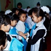 Бірыңғай «Жас Қыран» балалар мен жасөспірімдер ұйымы мүшелігіне салтанатты ант қабылдау шарасы