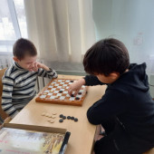 Школьный турнир по шашкам среди 3-х классов